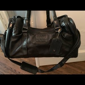Brookstone Leather Duffle Bag